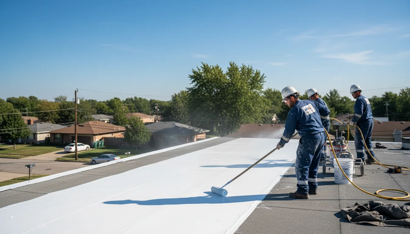 Commercial roof coating in Forest City, IA near me